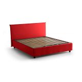 Letto 2 piazze con contenitore rosso 175x205cm - Ashlee