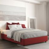 Letto 2 piazze con contenitore rosso 175x215cm - Alessander