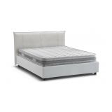 Letto 2 piazze contenitore bianco 175x205cm design - Almond