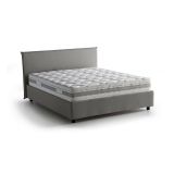 Letto 2 piazze contenitore grigio 175x215cm compatto - Ariadni