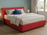 Letto 2 piazze contenitore rosso 175x215cm comodo - Ariadni