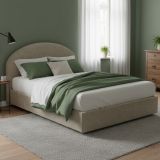Letto 2 piazze contenitore tortora 175x205cm robusto - Archivio