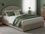 Letto 2 piazze contenitore tortora 175x205cm robusto - Archivio