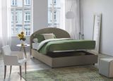 Letto 2 piazze contenitore tortora 175x205cm stabile - Amida