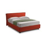 Letto Alla Francese Arancione Materasso Incluso Sfoderabile, Contenitore Made in Italy - Broni