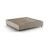 Letto alla francese compatto beige 155x205cm - Attilino