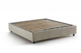 Letto alla francese compatto beige 155x205cm - Attilino