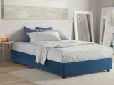 Letto alla francese contenitore blu 155x215cm - Arvic