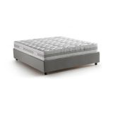 Letto alla francese contenitore grigio 155x205cm - Arto