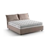 Letto alla francese contenitore tortora 155x215cm - Annica