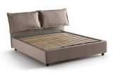 Letto alla francese contenitore tortora 155x215cm - Annica