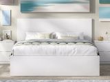Letto alla francese design bianco 195x149cm - Casimir