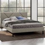 Letto alla francese design tortora 149x204cm - Ikelos