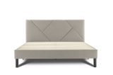 Letto alla francese design tortora 149x204cm - Ikelos