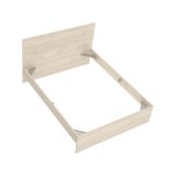 Letto alla francese elegante rovere 195x146cm - Howard