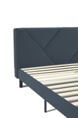 Letto alla francese Ikelos, 140x190 cm, Blu