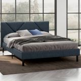 Letto alla francese Ikelos, 140x190 cm, Blu