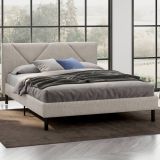 Letto alla francese in legno beige 149x204cm - Ikelos