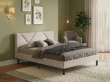 Letto alla francese in legno beige 149x204cm - Ikelos