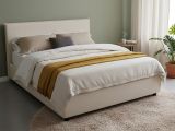 Letto alla francese in legno beige 155x205cm - Alion