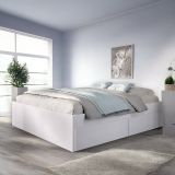 Letto alla francese in legno bianco 195x149cm - Orlene