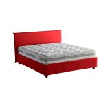 Letto alla francese in legno rosso 155x215cm - Aros