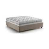 Letto alla francese in legno tortora 155x215cm - Alaksir