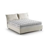 Letto alla francese materasso incluso beige 155x205cm - Arden