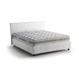 Letto alla francese materasso incluso bianco 155x215cm - Aros