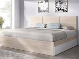 Letto alla francese moderno bianco e rovere 195x146cm - Villata