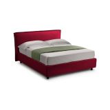 Letto Alla Francese Rosso Materasso Incluso Sfoderabile, Contenitore Made in Italy - Broni