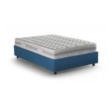 Letto alla francese salvaspazio blu 155x215cm - Alaksir