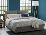 Letto alla francese salvaspazio grigio 155x215cm - Annica