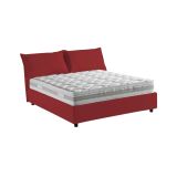 Letto alla francese sfoderabile rosso 155x205cm - Arden