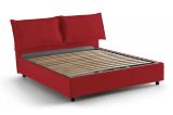 Letto alla francese sfoderabile rosso 155x205cm - Arden