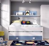 Letto bambini 200x99cm bianco e blu - Arod