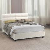 Letto due piazze con contenitore beige 177x228cm - Bedero