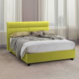 Letto due piazze con contenitore verde 177x218cm - Briatico