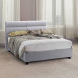 Letto due piazze contenitore grigio 177x218cm struttura in metallo - Brienno
