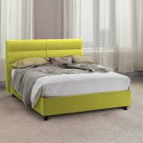 Letto due piazze contenitore verde 177x218cm struttura in metallo - Brienno