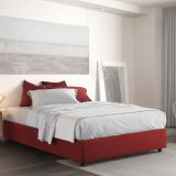 Letto francese chic rosso 155x215cm - Alaksir