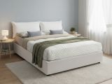 Letto francese classico bianco 155x215cm - Arry