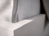 Letto francese comodo bianco 195x146cm - Howard