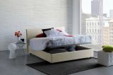 Letto francese contenitore beige 155x215cm - Aros