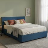 Letto francese contenitore blu 155x205cm - Angelic