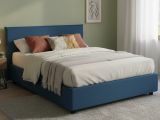 Letto francese contenitore blu 155x205cm - Angelic