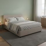 Letto francese contenitore tortora 155x215cm - Alvacus