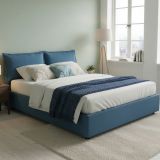 Letto francese design blu 155x215cm - Agalo