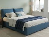 Letto francese design blu 155x215cm - Agalo