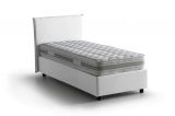 Letto francese imbottito bianco 155x205cm - Alion